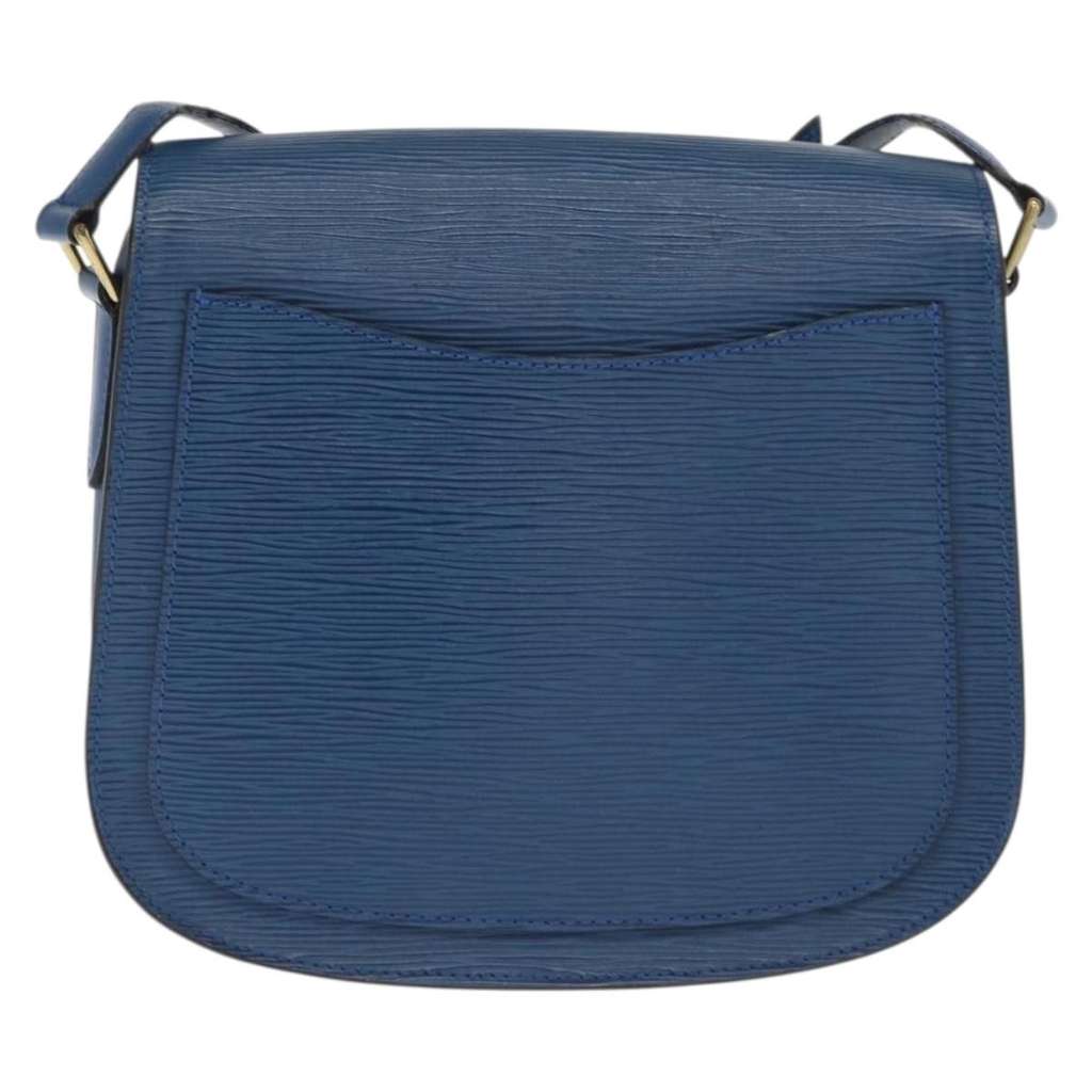 Louis Vuitton Saint Cloud Handbag Blue Leather Fair condition - Back View
