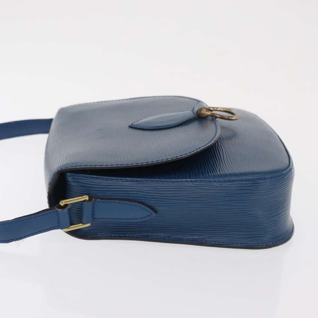 Louis Vuitton Saint Cloud Handbag Blue Leather Fair condition - Model View