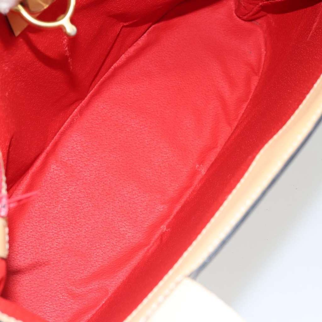 Celine Vintage Shoulder Bag Beige Leather Fair condition - Box View