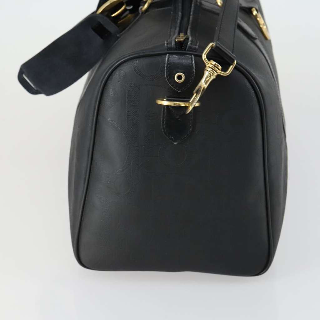 Christian Dior Vintage Trotter Boston Bag Black Canvas Good condition - Model View
