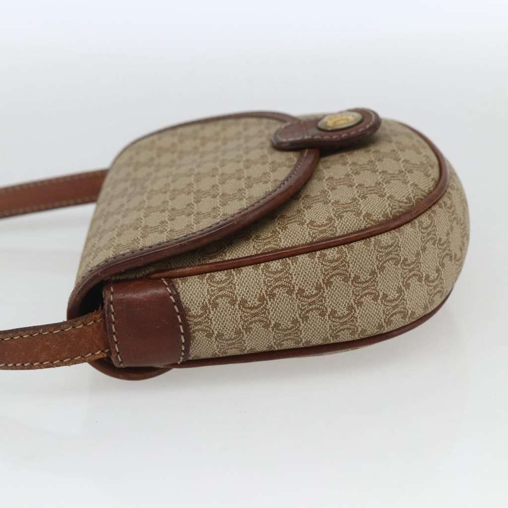 Celine Vintage Macadam Shoulder Bag Beige Fair condition - Inside View