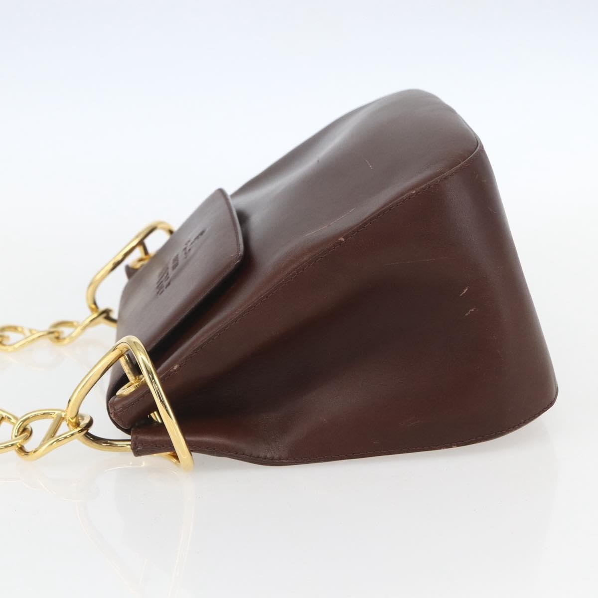 Prada Vintage Shoulder Bag Brown Leather Good condition - Inside View