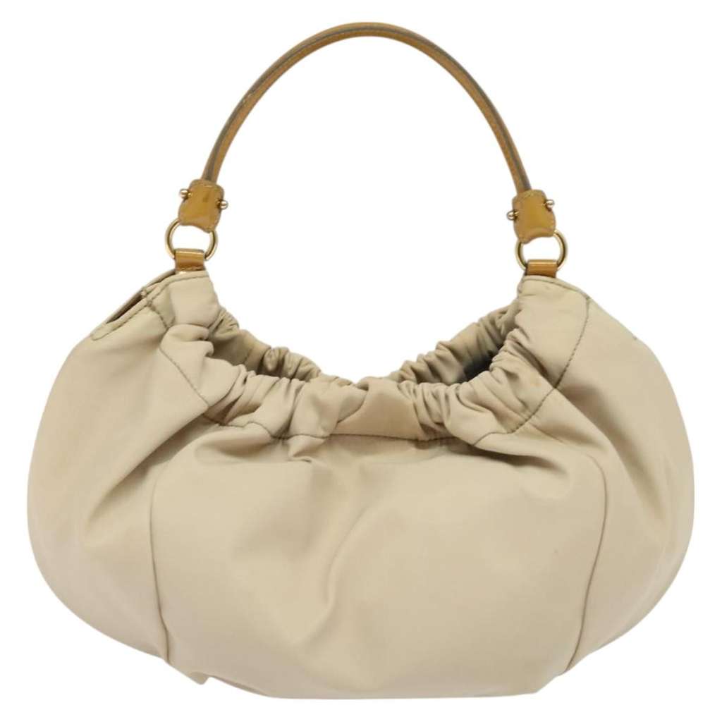 Salvatore Ferragamo Vala Handbag Beige Good condition - Back View