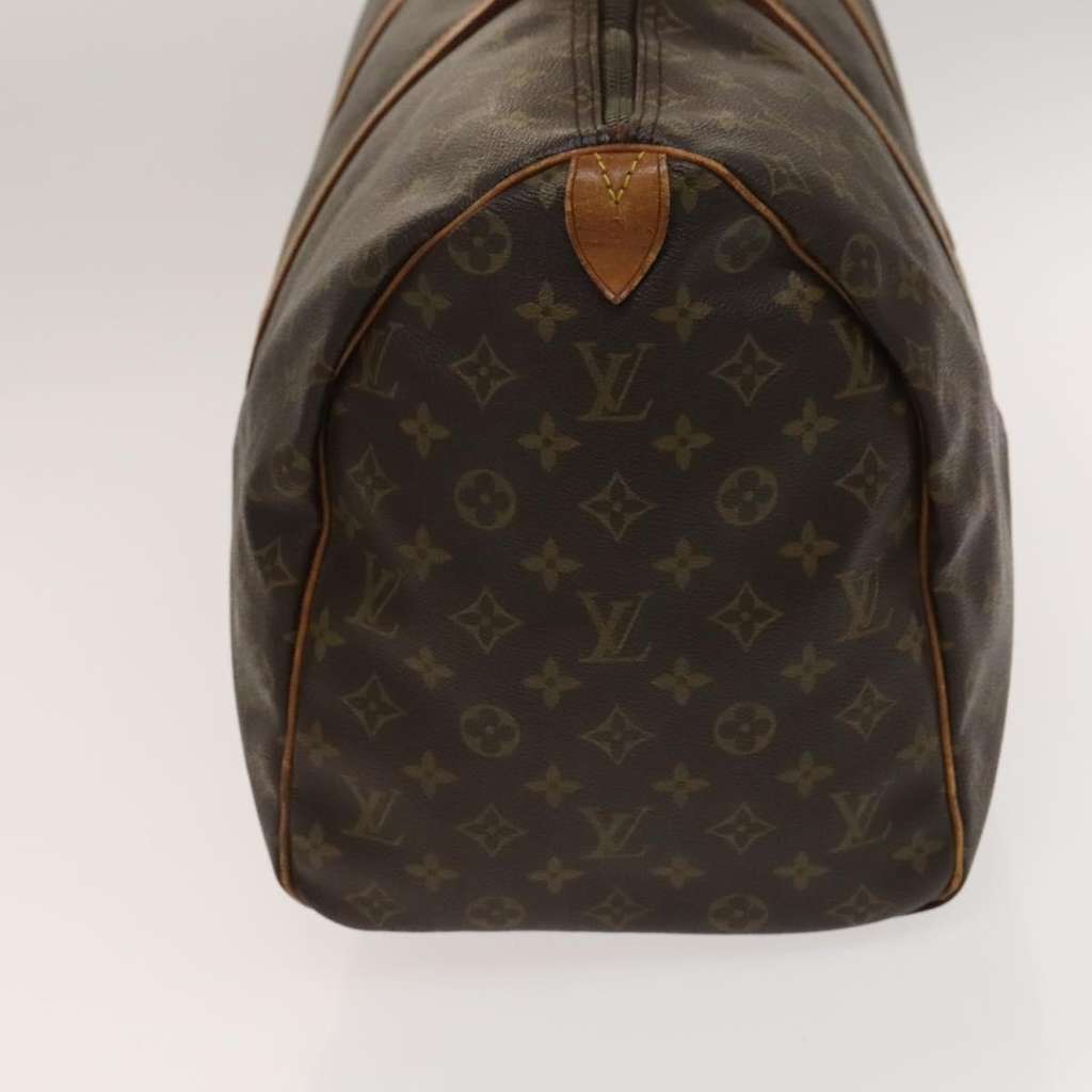 Louis Vuitton Keepall Bag Brown Canvas Fair condition - Model View
