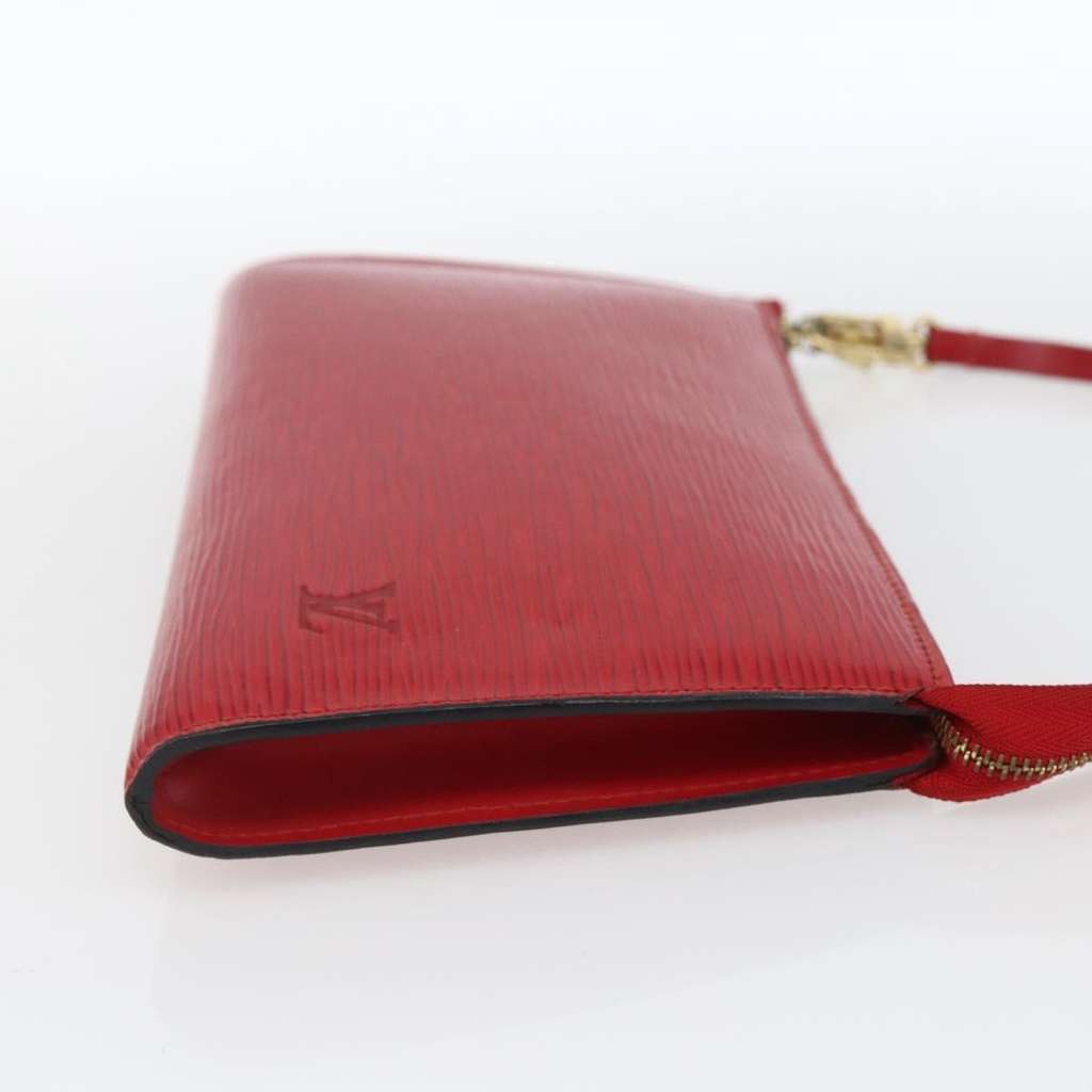 Louis Vuitton Pochette Accessoires Red Leather Fair condition - Model View
