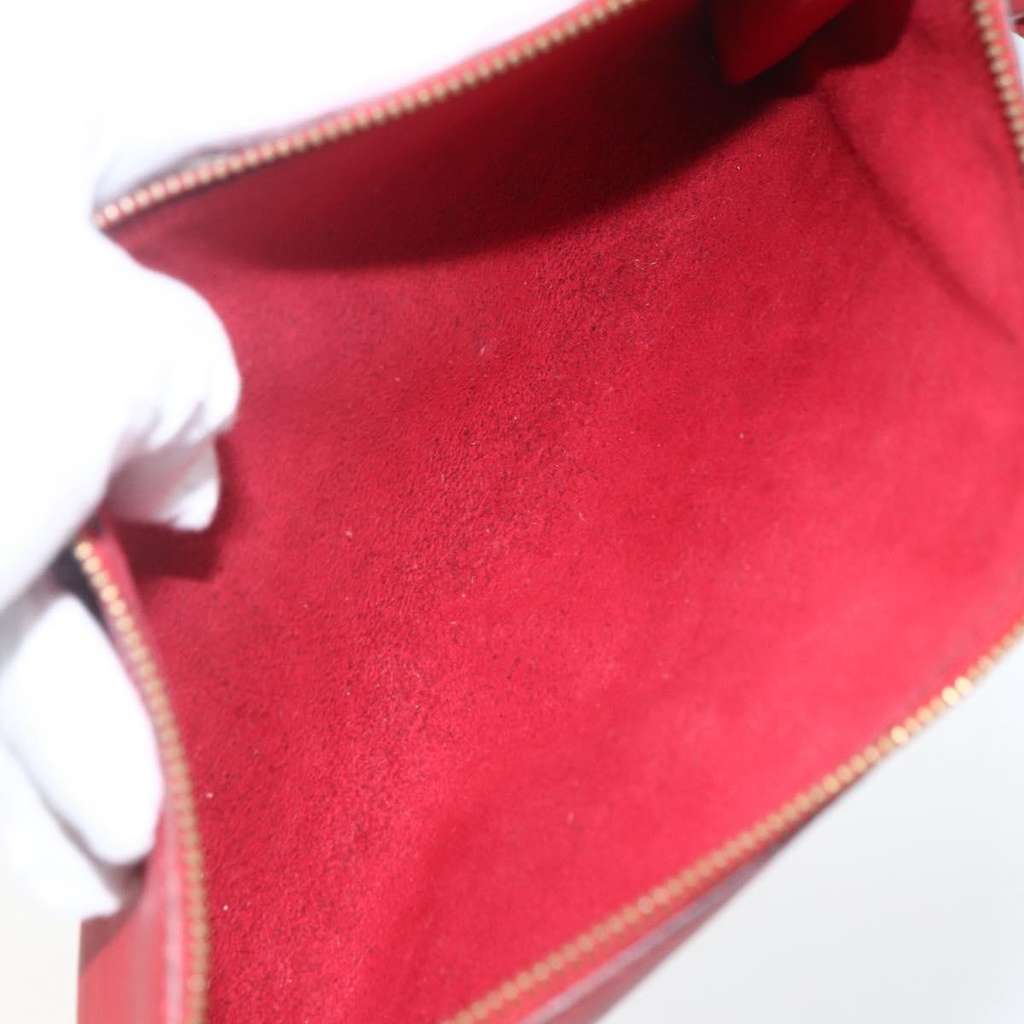 Louis Vuitton Pochette Accessoires Red Leather Fair condition - Box View