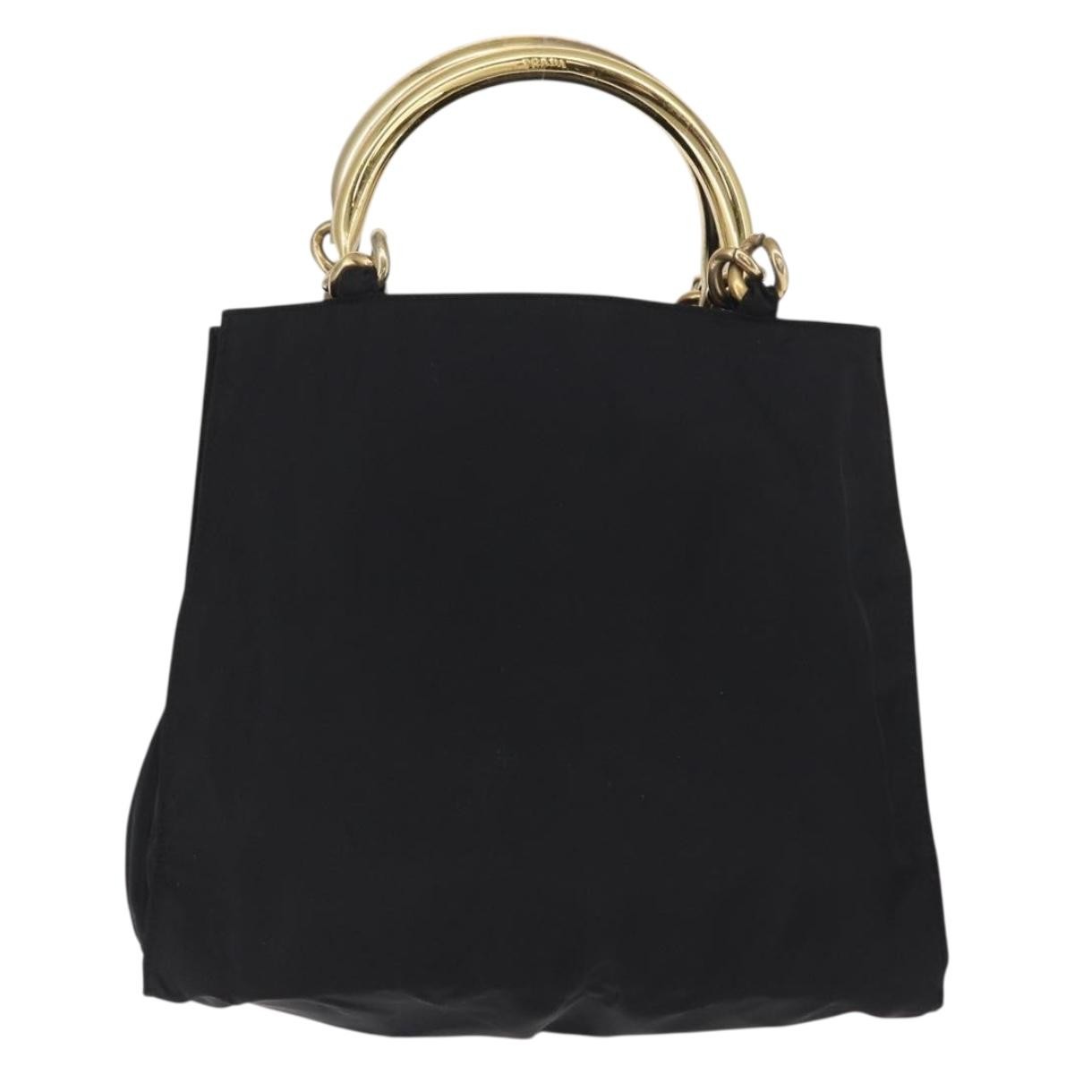 Prada Metal Handles Tote Black Fair condition - Back View
