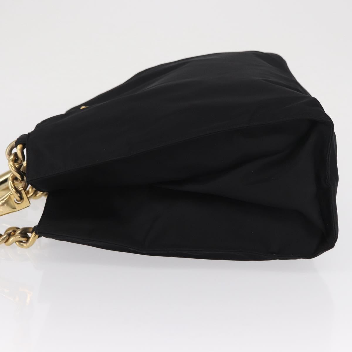 Prada Metal Handles Tote Black Fair condition - Model View