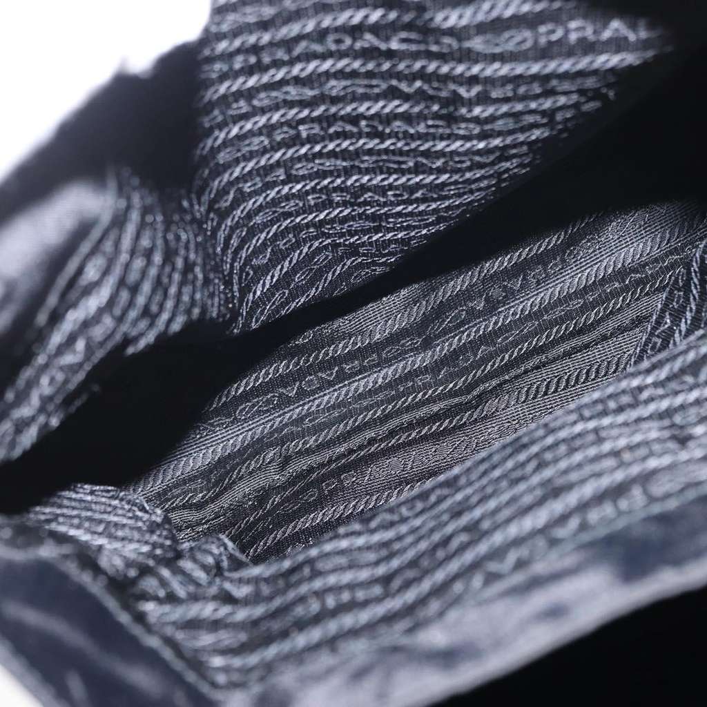 Prada Metal Handles Tote Black Fair condition - Box View