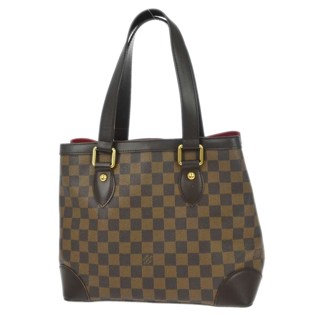Louis Vuitton Hampstead Handbag Brown Canvas Good condition - Back View