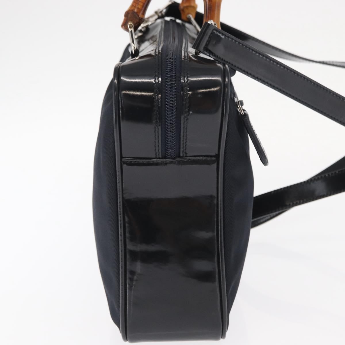 Gucci Vintage Bamboo Handle Bag Black Good condition - Model View