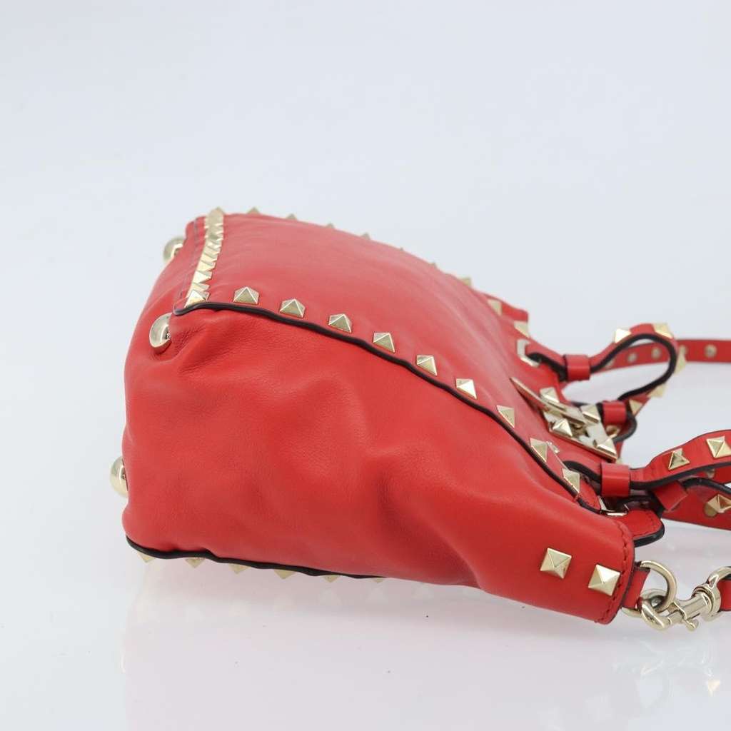 Valentino Garavani Rockstud Tote Red Leather Good condition - Inside View