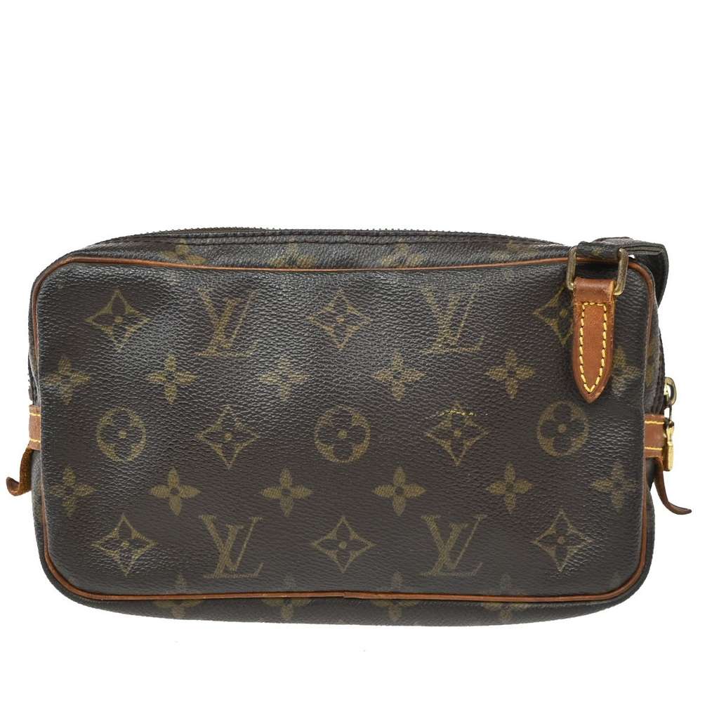 Louis Vuitton Pochette Marly Bandouliere Bag Brown Canvas Good condition - Back View