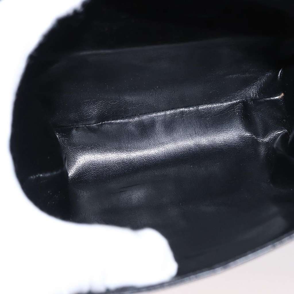 Salvatore Ferragamo Gancini Shoulder Bag Black Leather Good condition - Box View