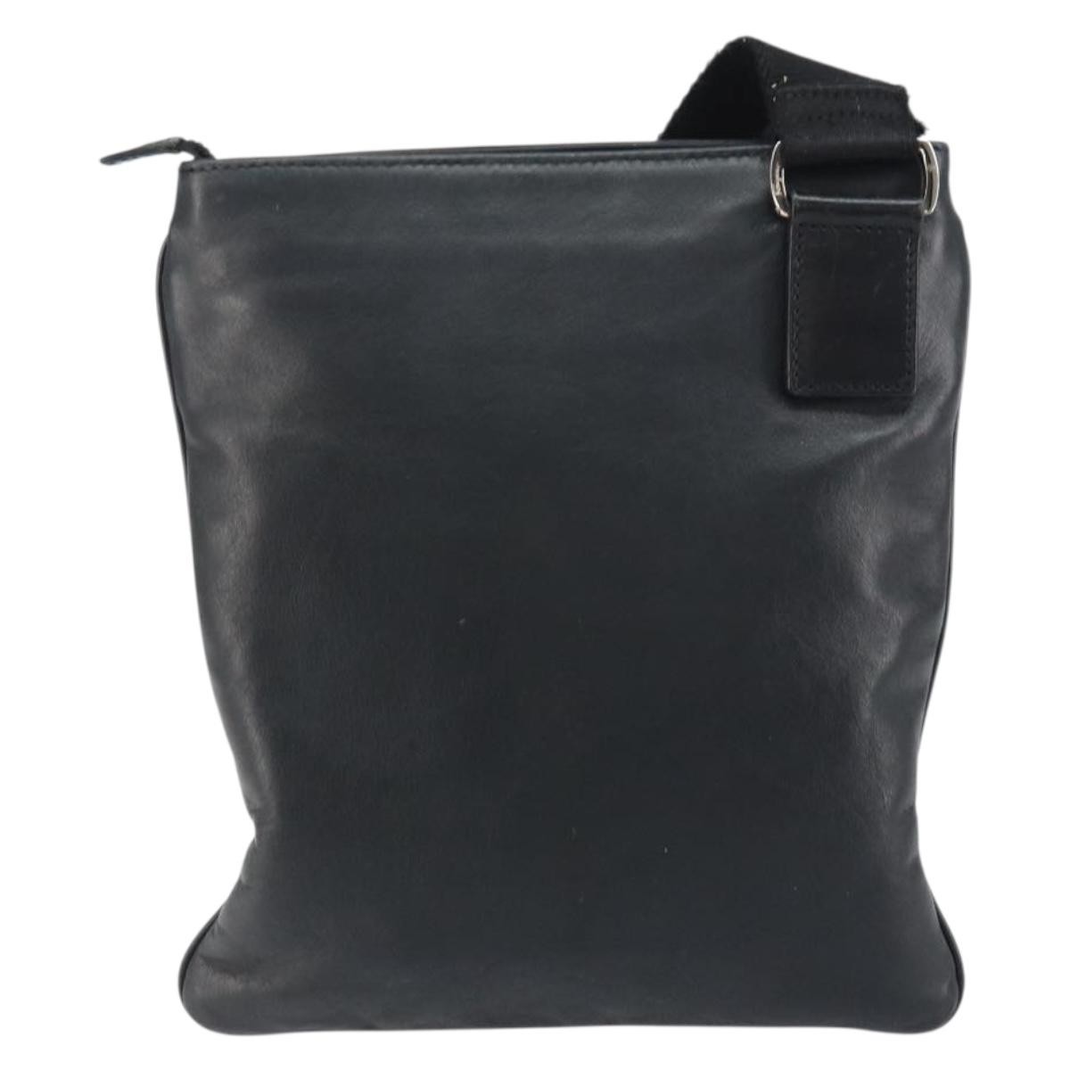 Salvatore Ferragamo Vintage Shoulder Bag Black Leather Good condition - Back View