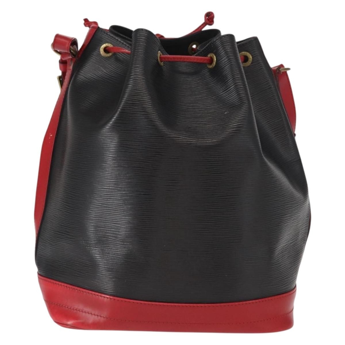 Louis Vuitton Bicolor Noe Handbag Black Leather Fair condition - Back View