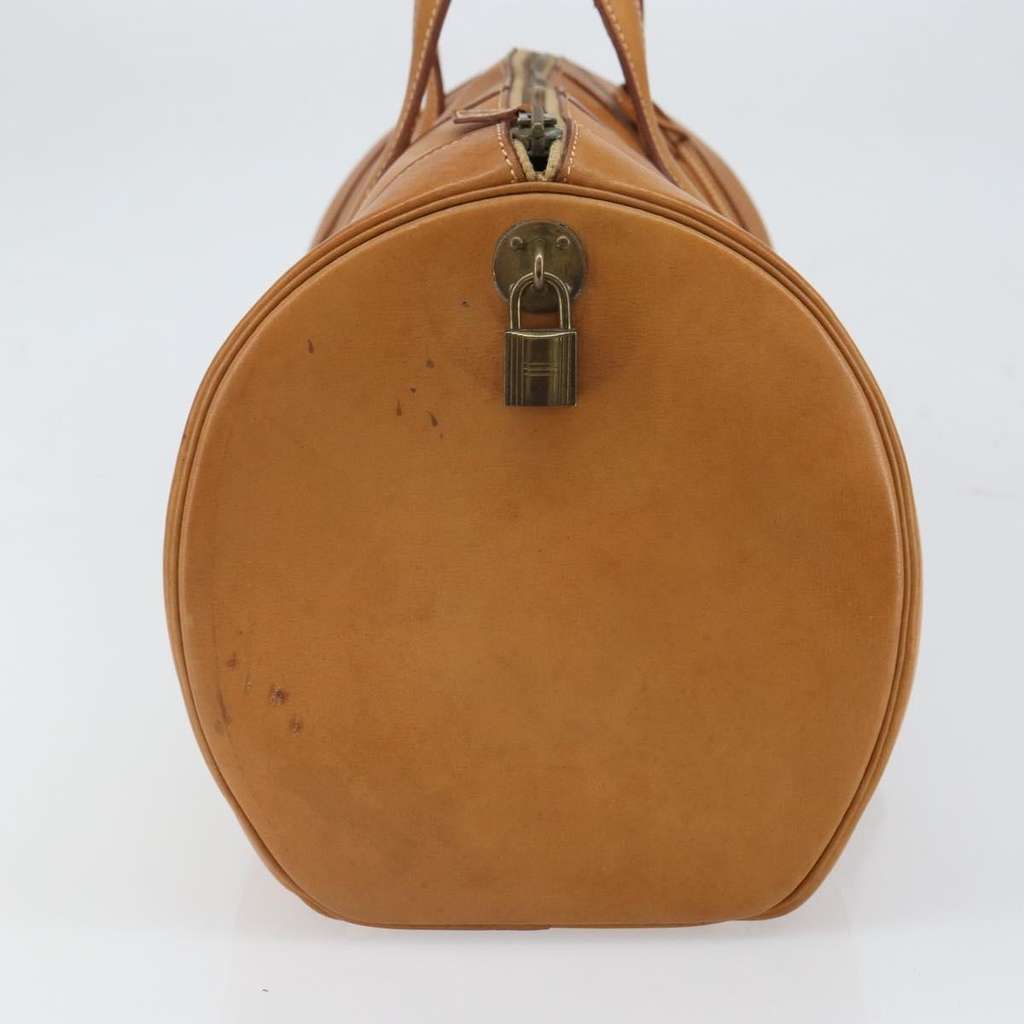 Hermès Vintage Convertible Boston Bag Brown Leather Good condition - Inside View