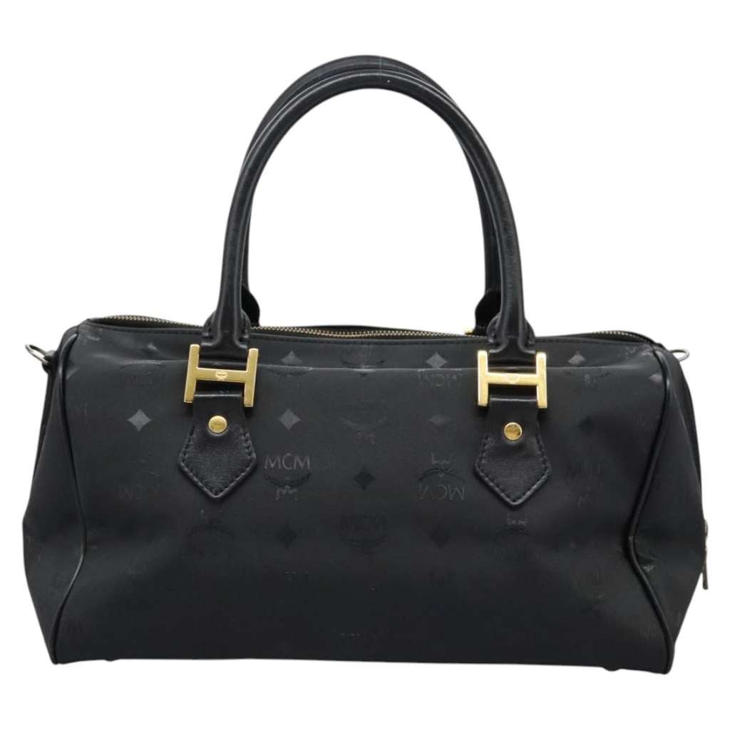 Mcm Visetos logogramme Handbag Black Good condition - Back View