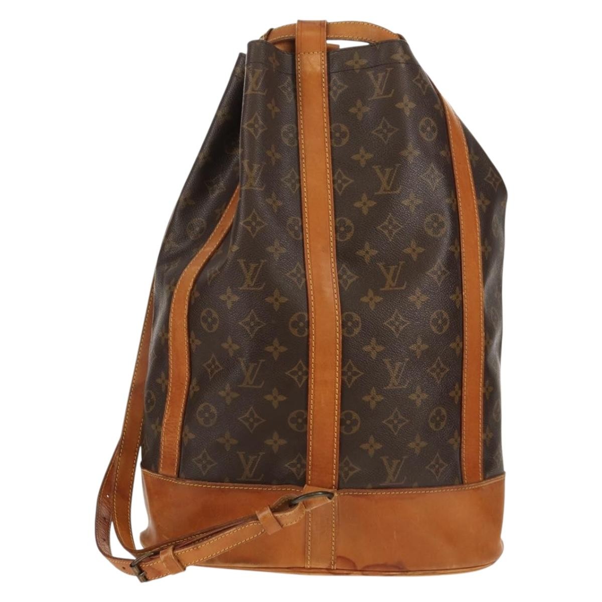 Louis Vuitton Randonnee Backpack Brown Canvas Fair condition - Back View