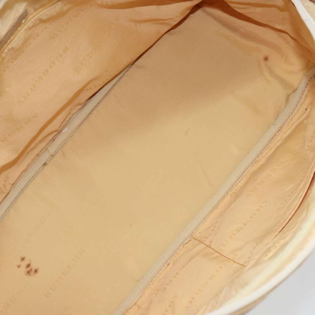 Burberry Vintage Handbag White Canvas Good condition - Box View