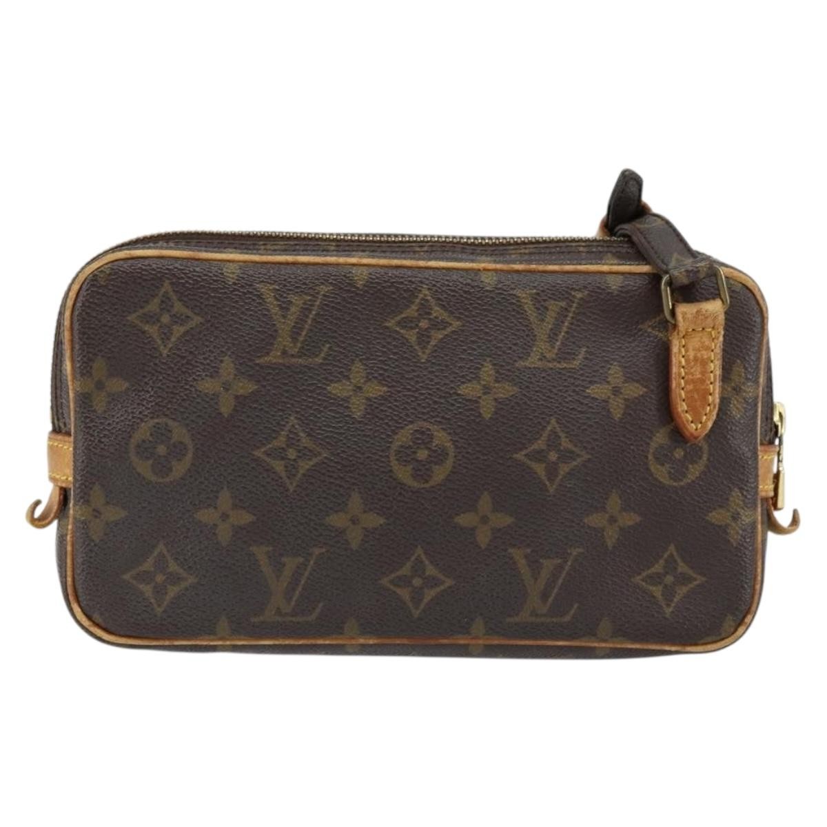 Louis Vuitton Pochette Marly Bandouliere Bag Brown Canvas Fair condition - Back View