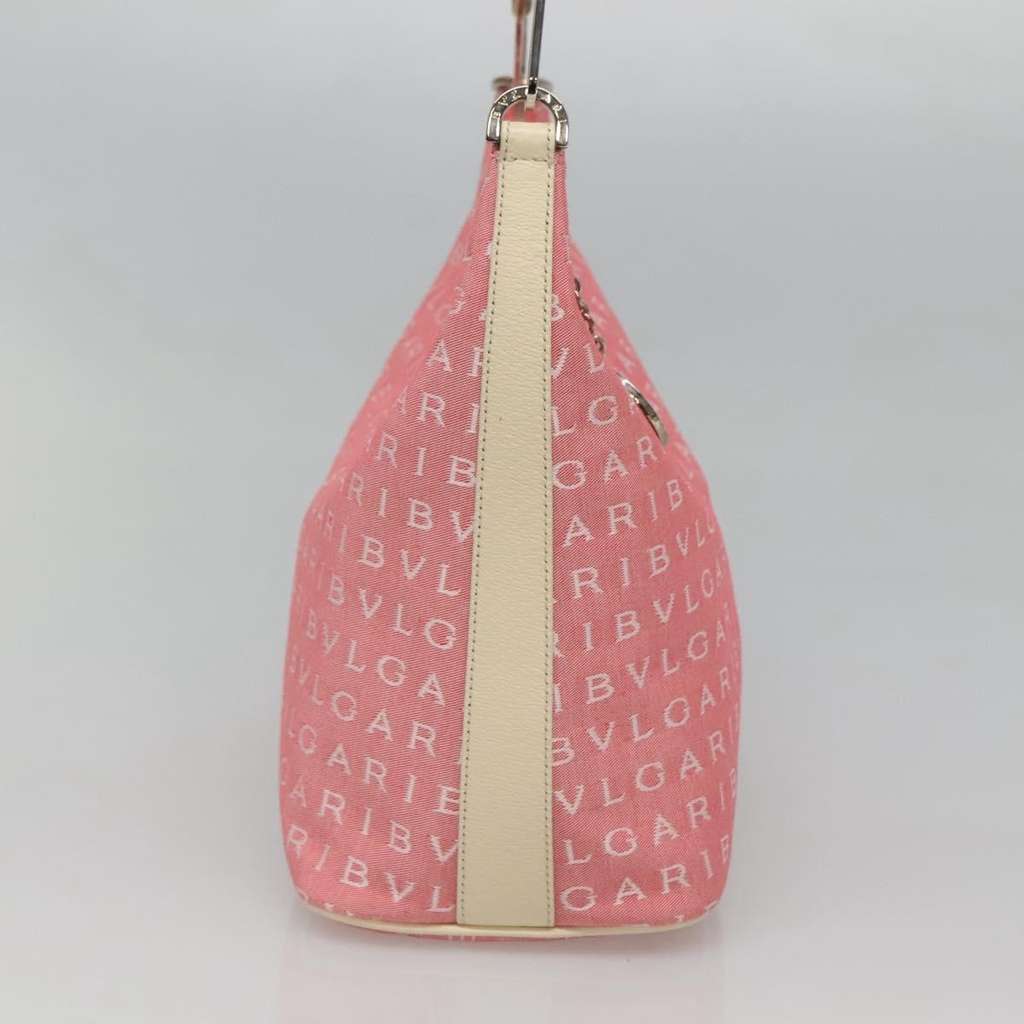 Bvlgari B.Zero1 Logomania Bag Pink Canvas Good condition - Inside View