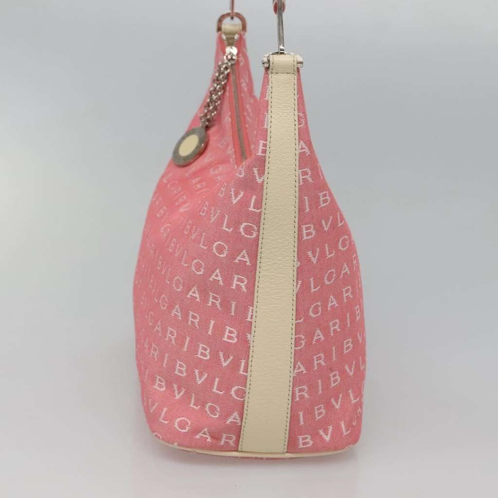 Bvlgari B.Zero1 Logomania Bag Pink Canvas Good condition - Model View