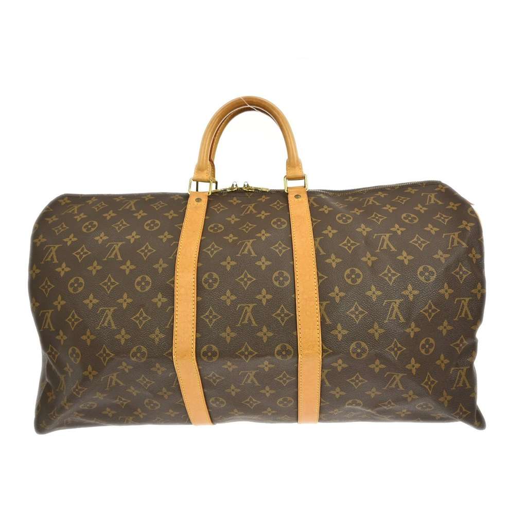Louis Vuitton Keepall Bag Brown Canvas Good condition - Back View