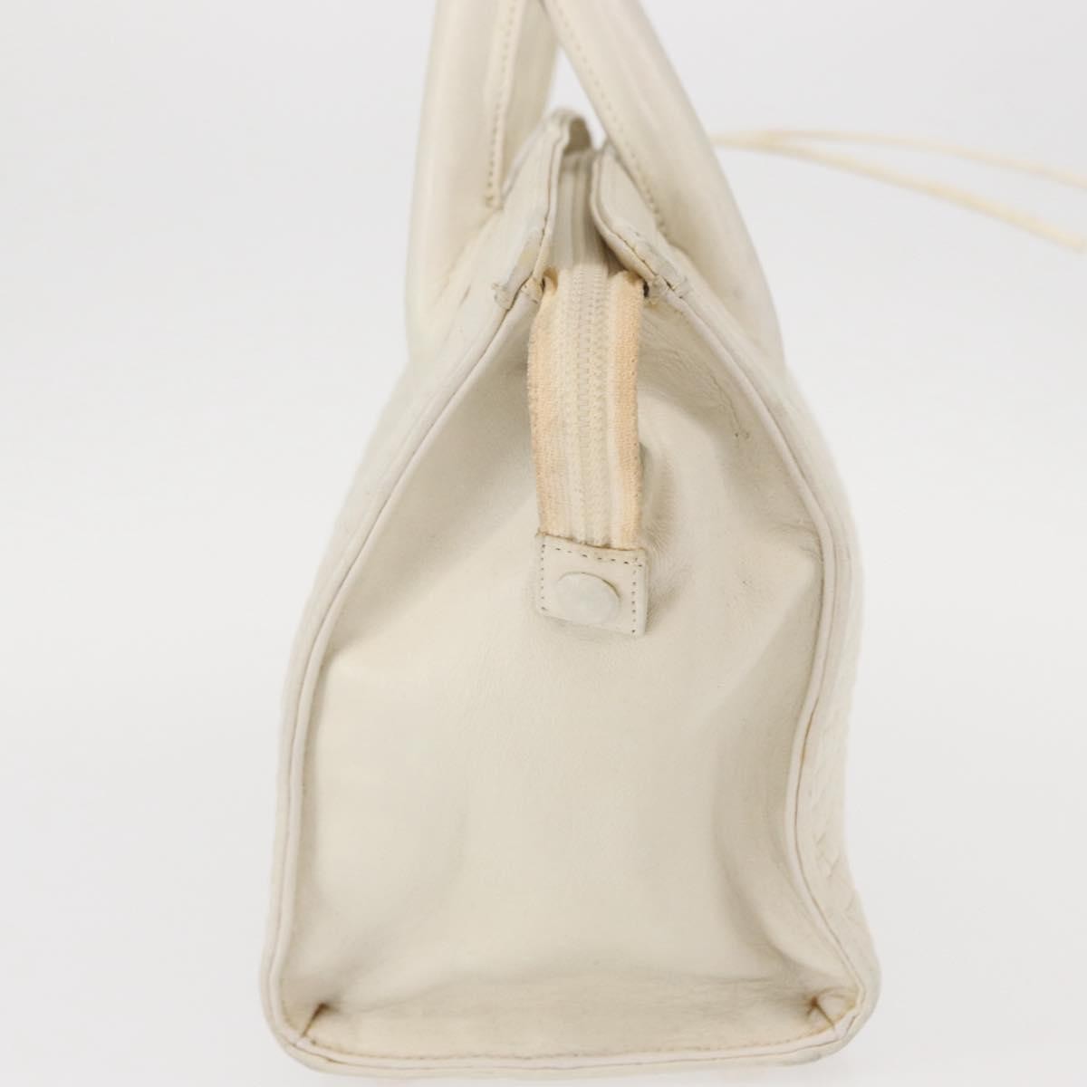Bally Vintage Handbag White Leather Good condition - Inside View