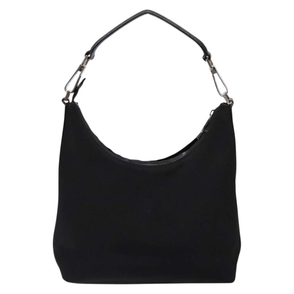 Gucci Zip Hobo Black Canvas Good condition - Back View