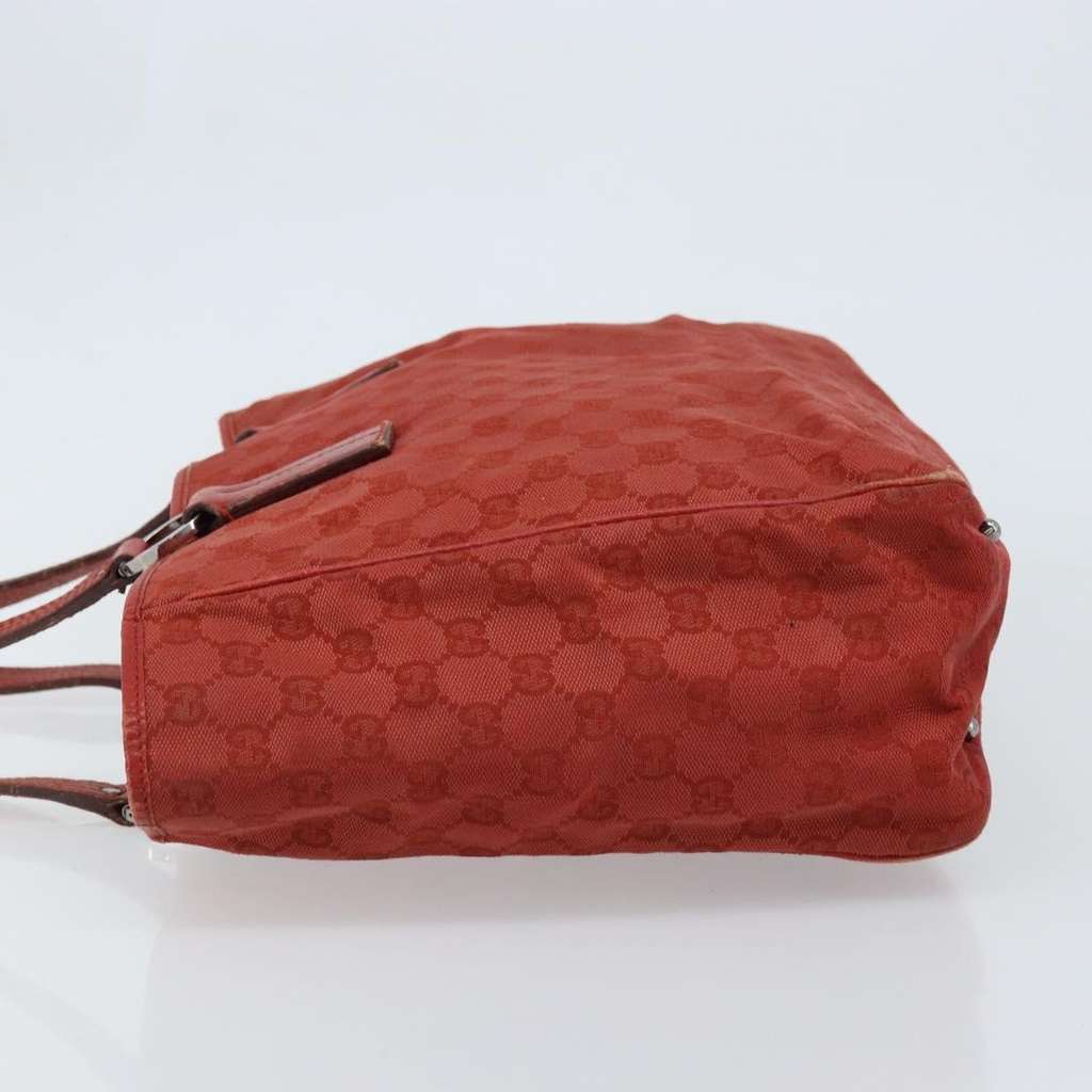 Gucci Vintage Open Tote Red Canvas Fair condition - Model View