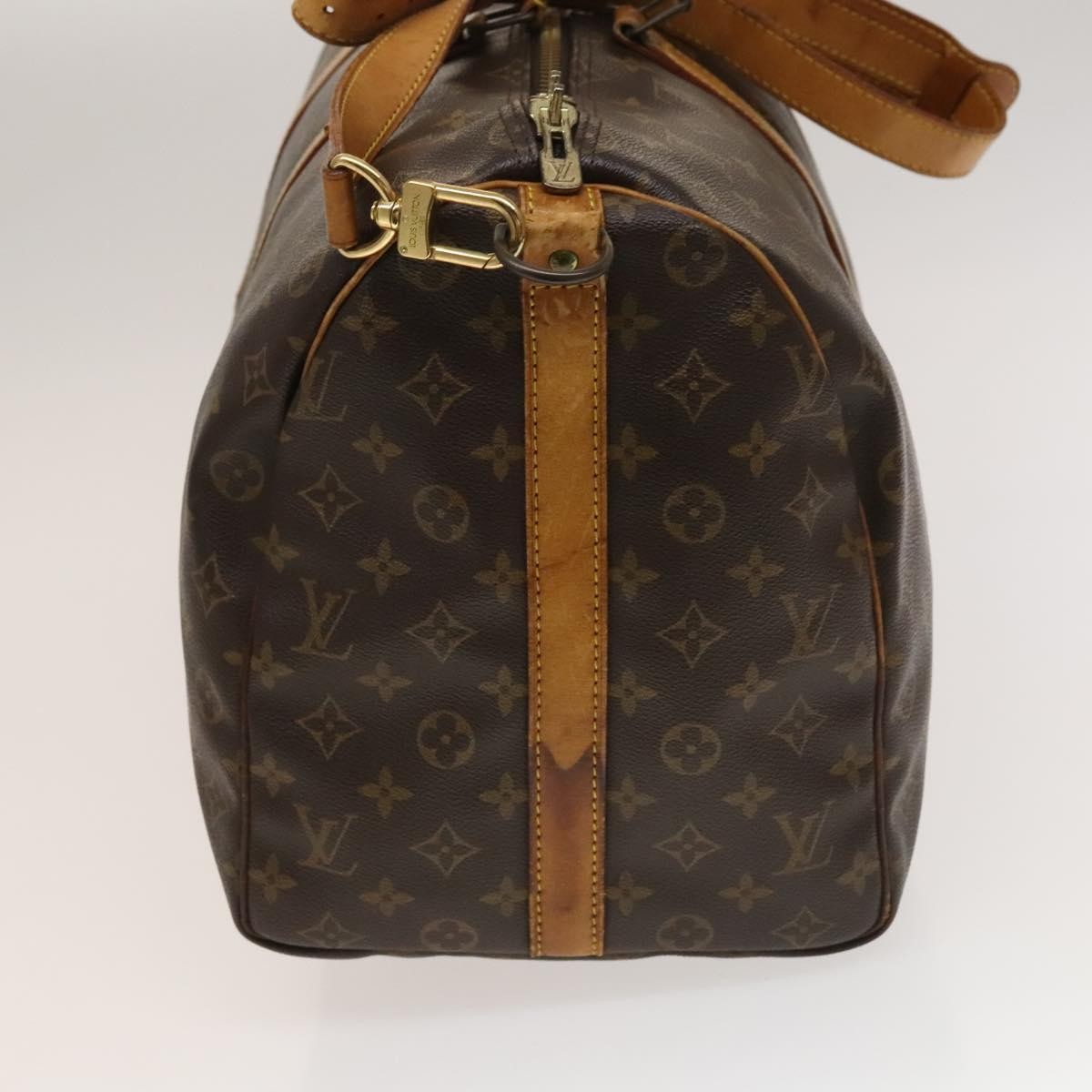Louis Vuitton Keepall Bandouliere Bag Brown Canvas Fair condition - Inside View