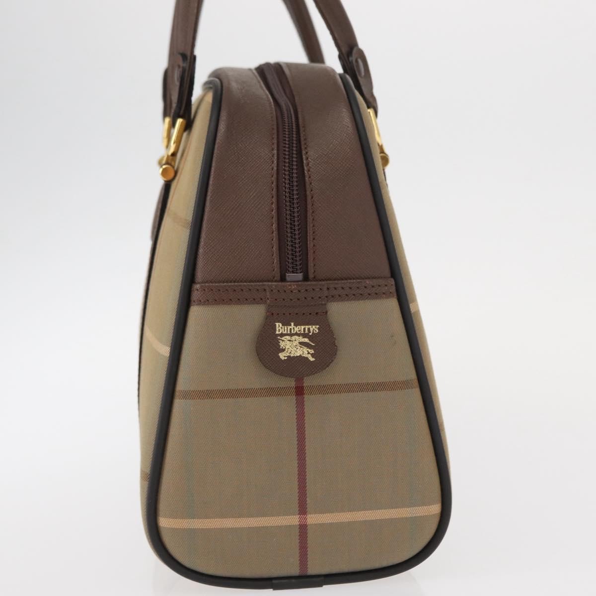 Burberry Nova check boston bag Beige Canvas Good condition - Inside View