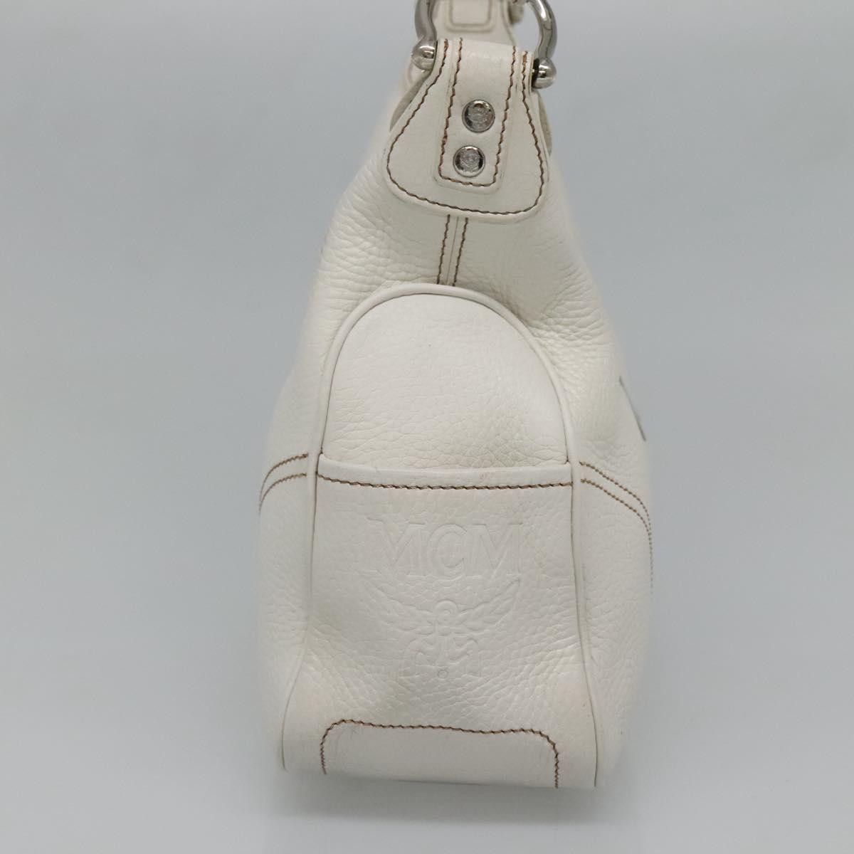Mcm Vintage Shoulder Bag White Leather Good condition - Inside View