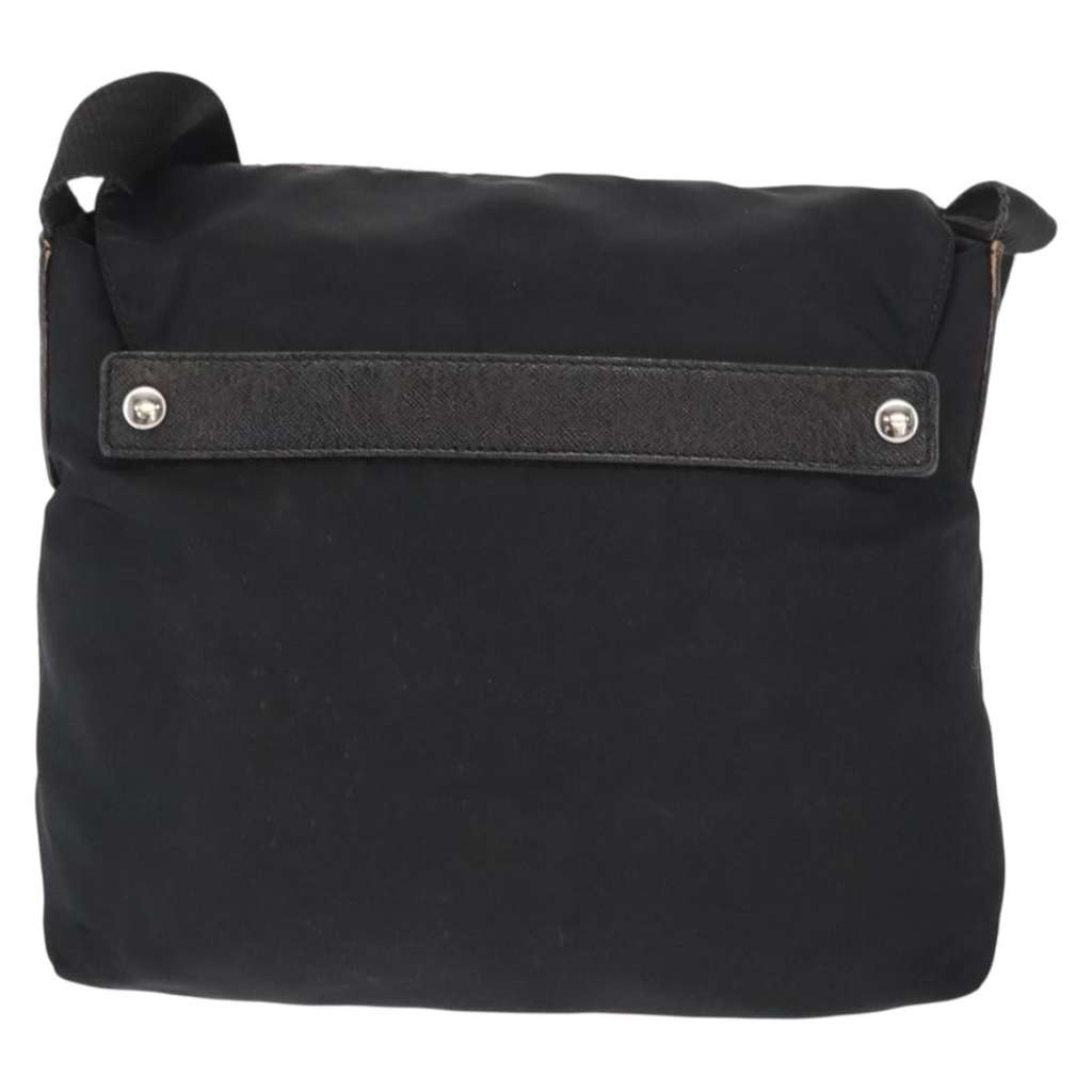 Prada Buckle Messenger Bag Black Fair condition - Back View