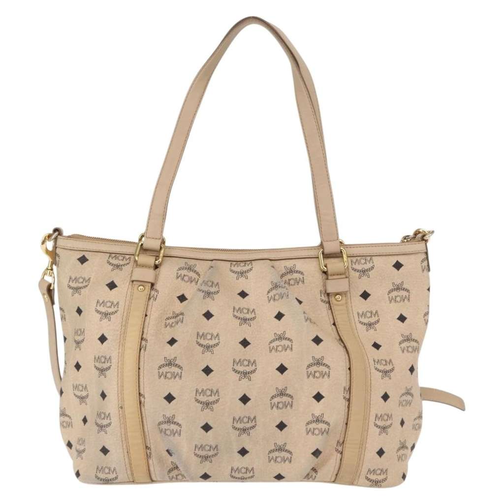 Mcm Vintage Visetos Tote bag Beige Good condition - Back View