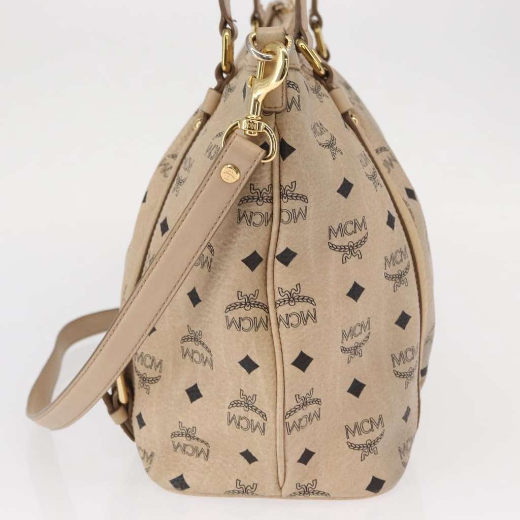 Mcm Vintage Visetos Tote bag Beige Good condition - Inside View