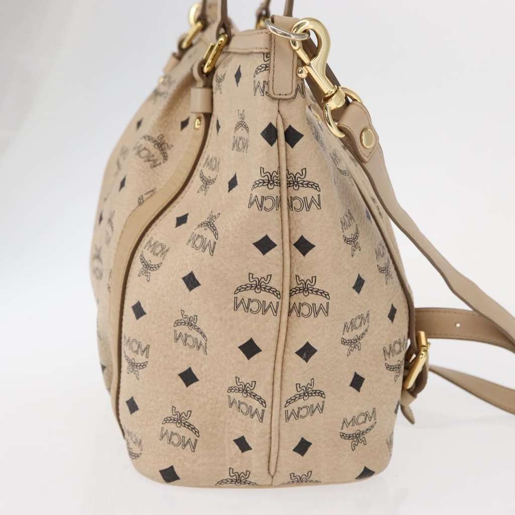 Mcm Vintage Visetos Tote bag Beige Good condition - Model View