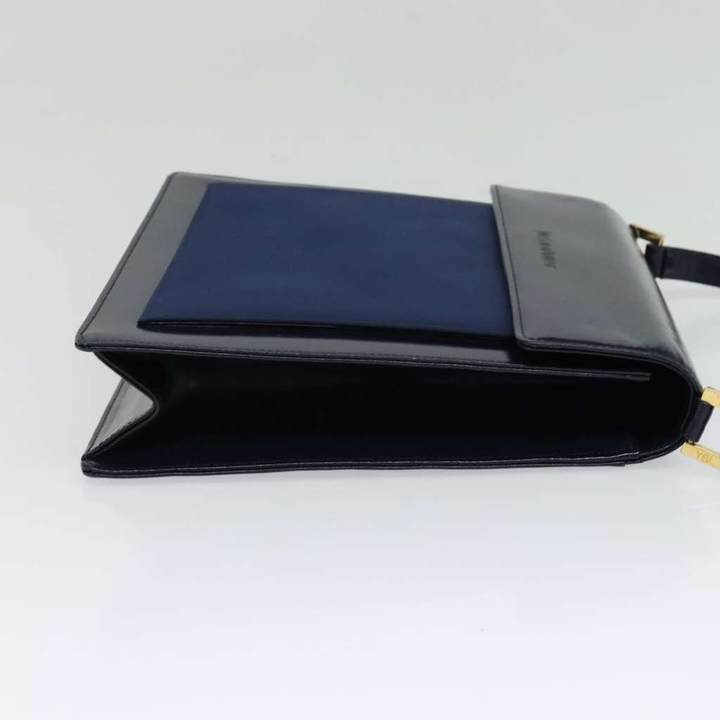 Saint Laurent Vintage Shoulder Bag Blue Leather Good condition - Model View