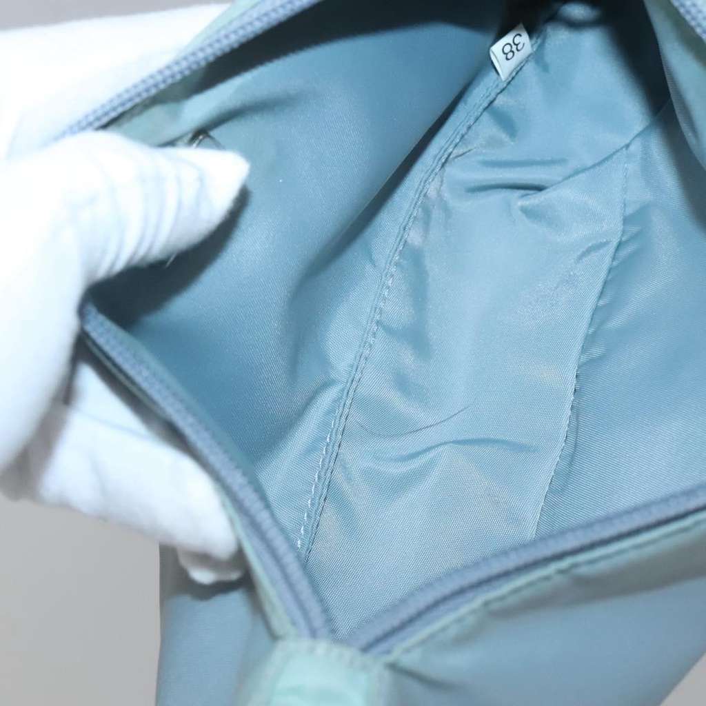 Prada Pochette Shoulder Bag Blue Good condition - Box View