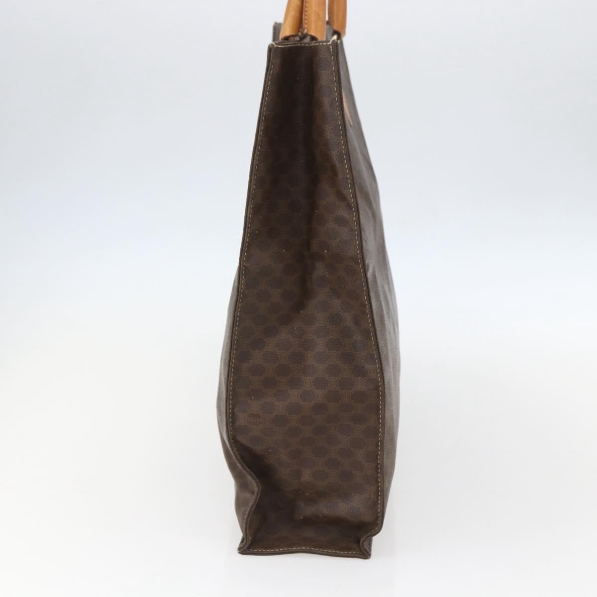 Celine Vintage Macadam Tote bag Brown Canvas Good condition - Inside View