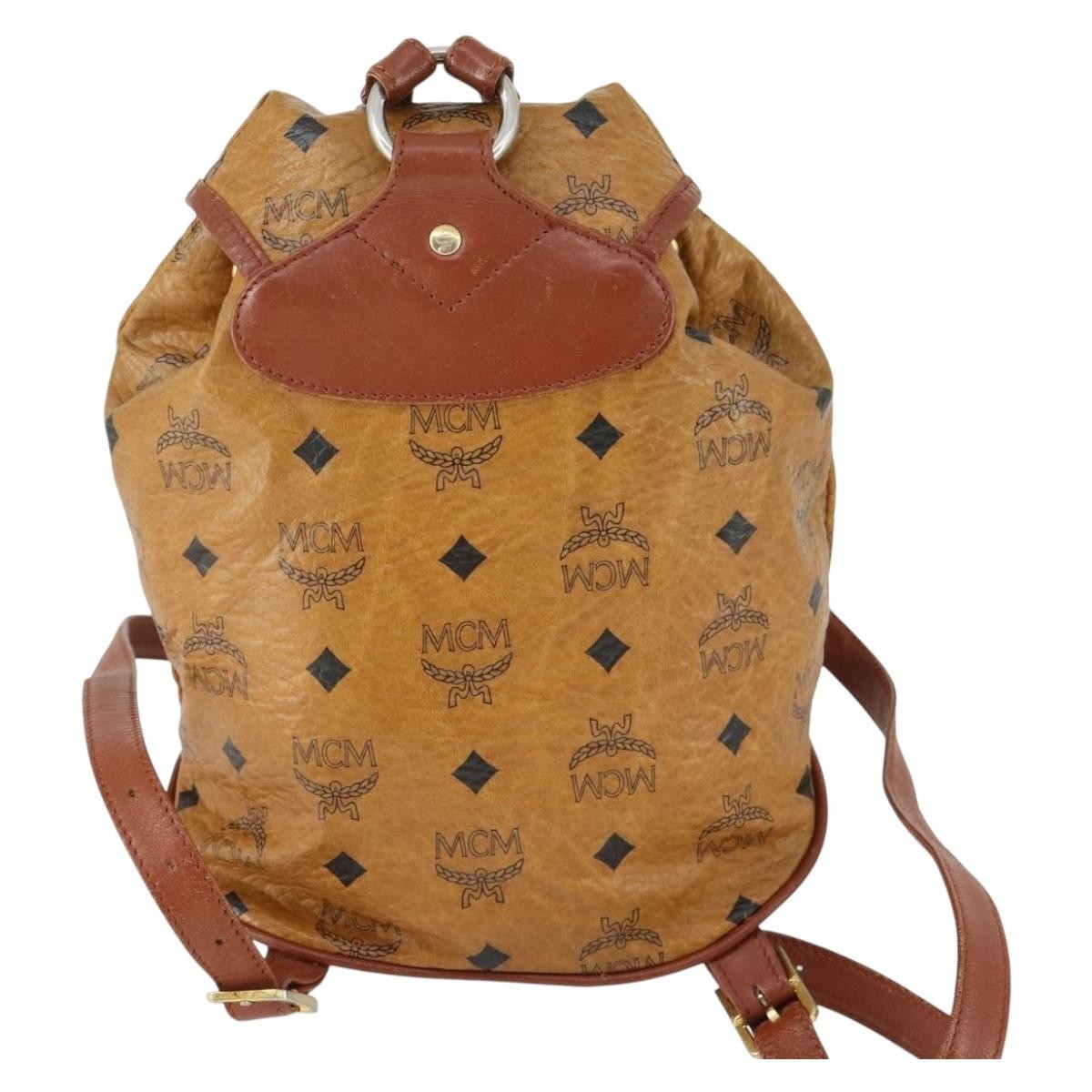 Mcm Vintage Vicetos Backpack Brown Good condition - Back View