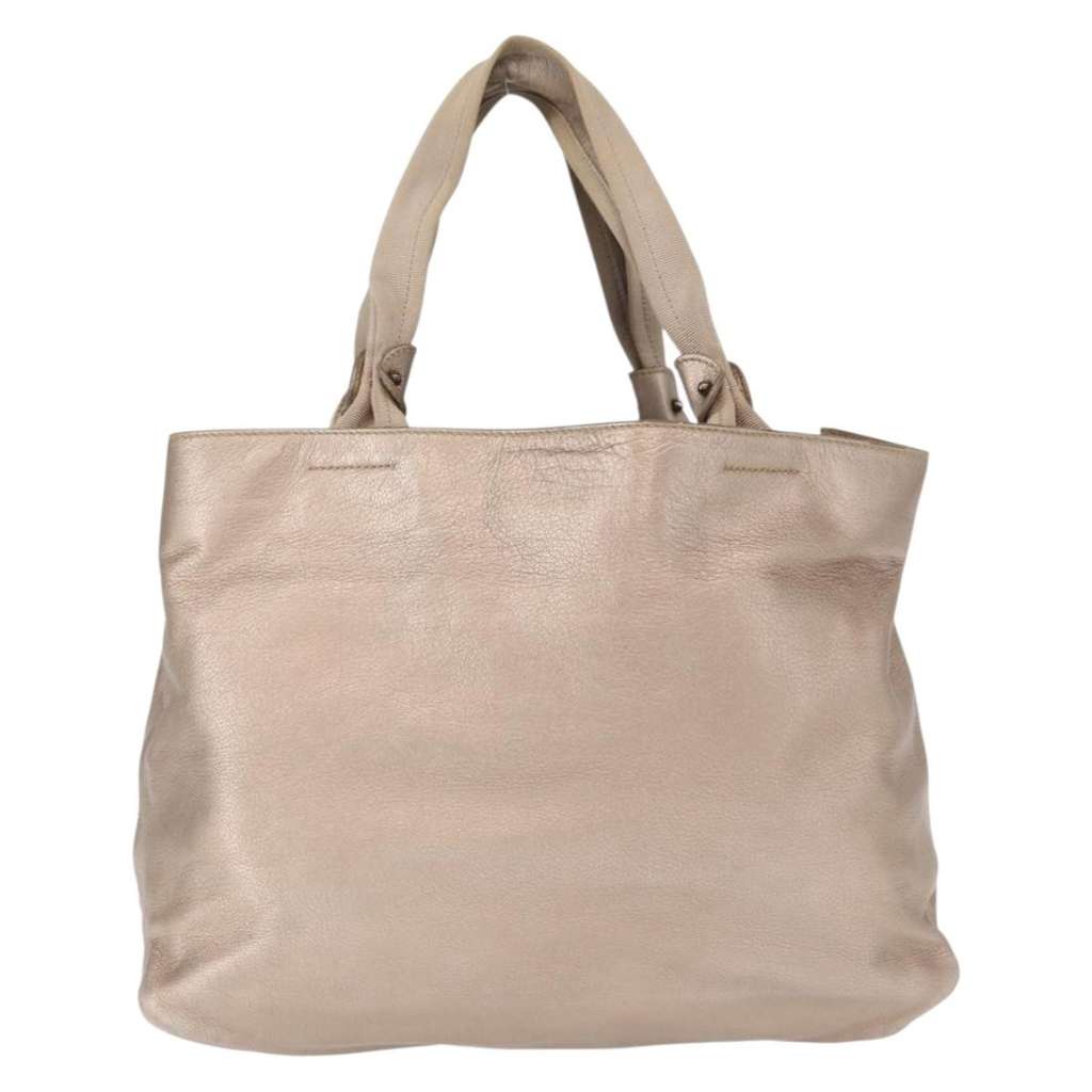 Salvatore Ferragamo Vala tote Beige Leather Good condition - Back View
