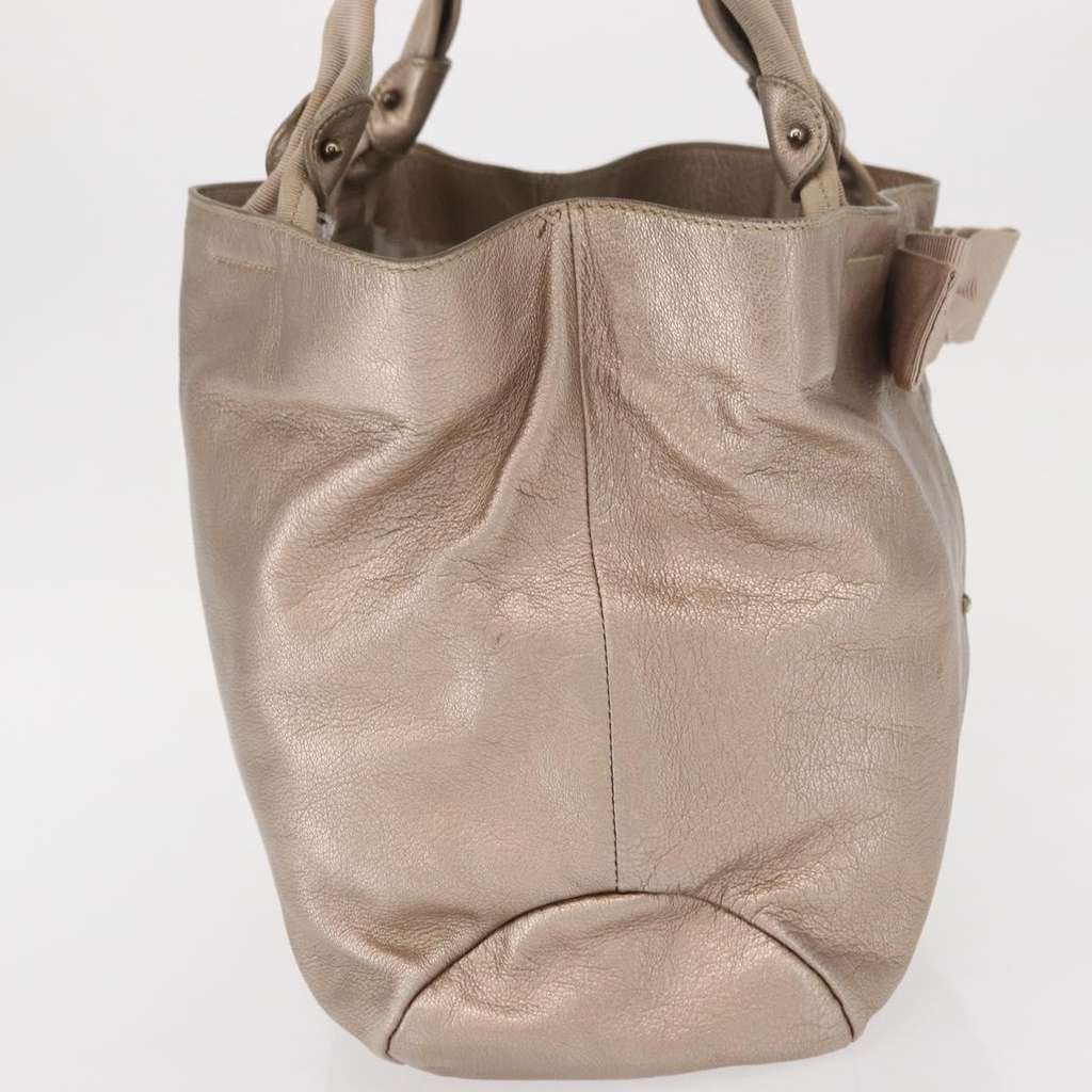 Salvatore Ferragamo Vala tote Beige Leather Good condition - Model View