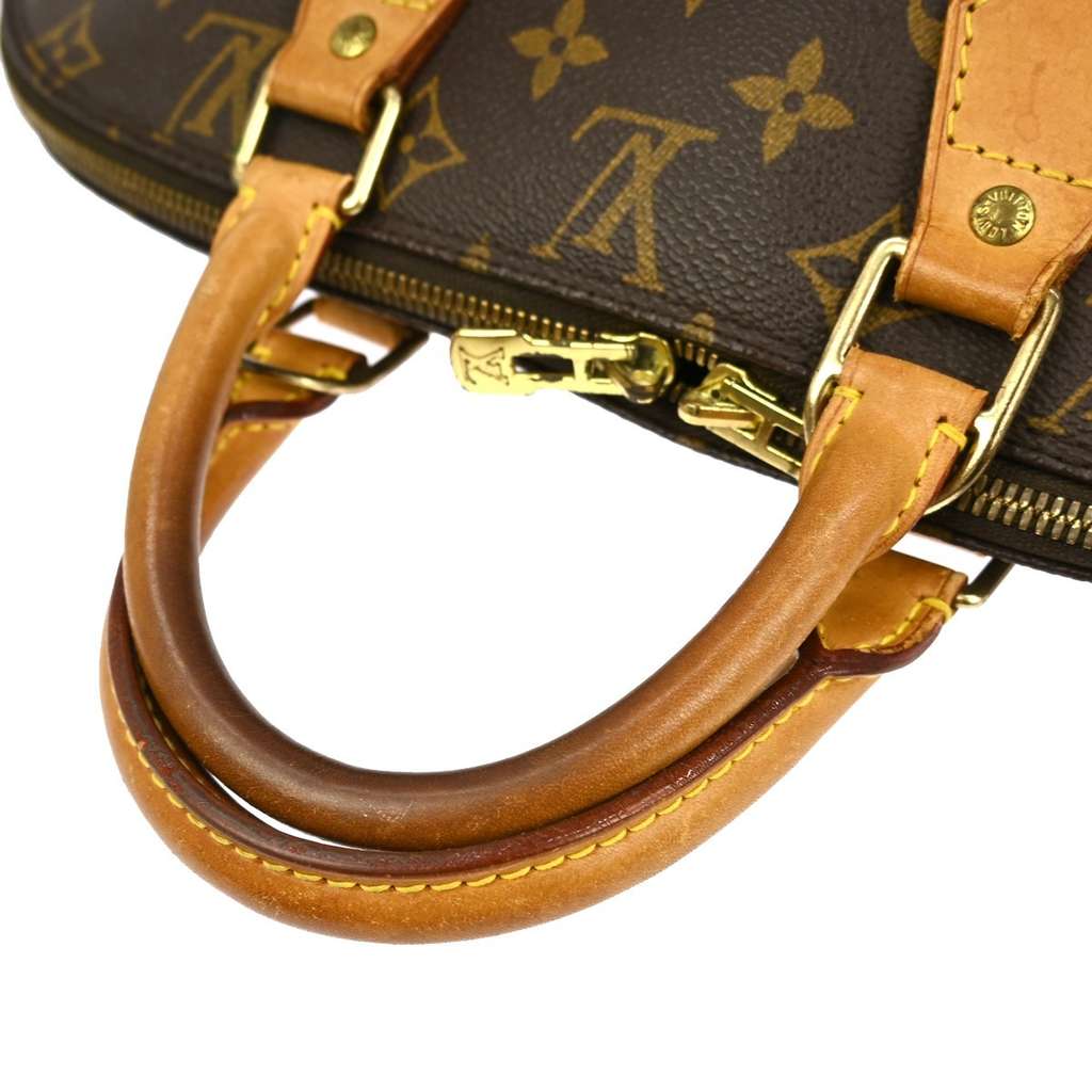 Louis Vuitton Alma Handbag Brown Canvas Fair condition - Box View