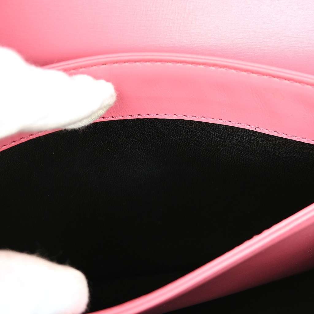 Loewe Barcelona Shoulder Bag Pink Leather Good condition - Model View