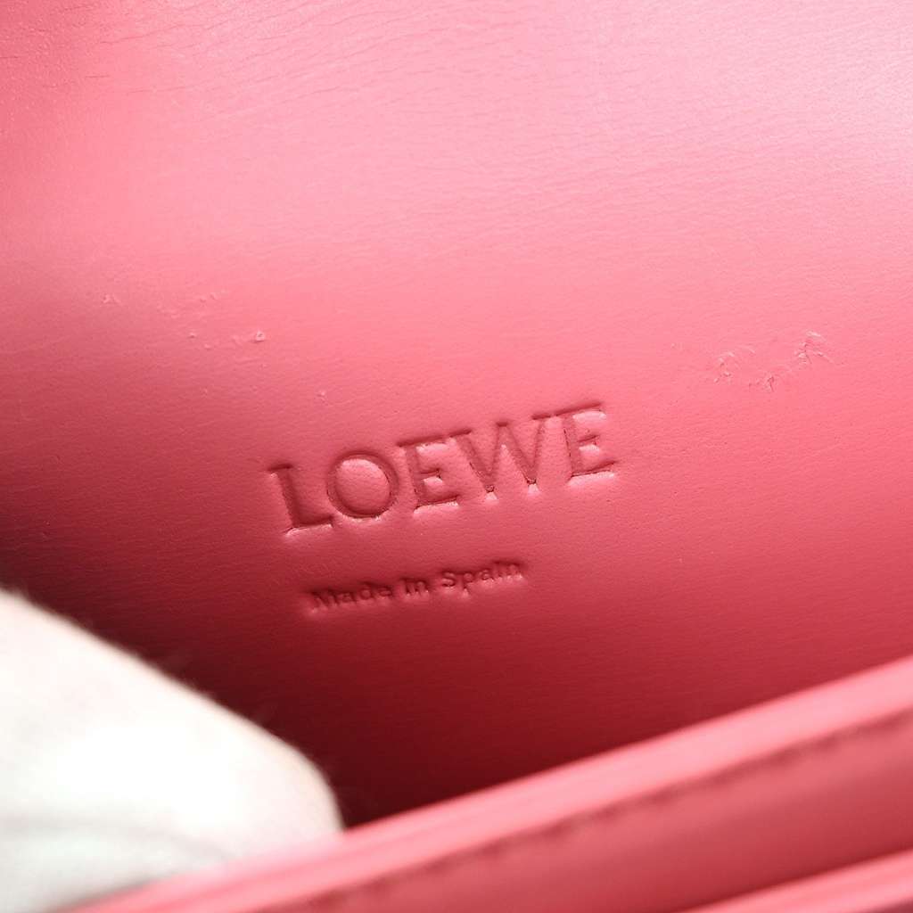 Loewe Barcelona Shoulder Bag Pink Leather Good condition - Box View