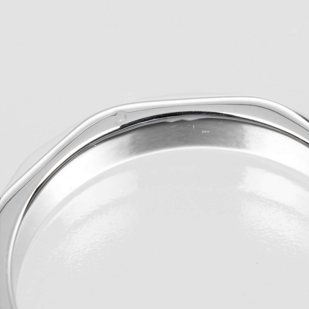 Boucheron Solitaire à facette Silver Platinum Very good condition - Box View