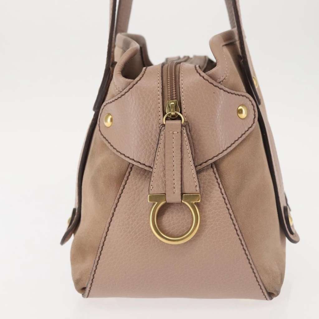 Salvatore Ferragamo Gancini Tote Pink Leather Good condition - Model View