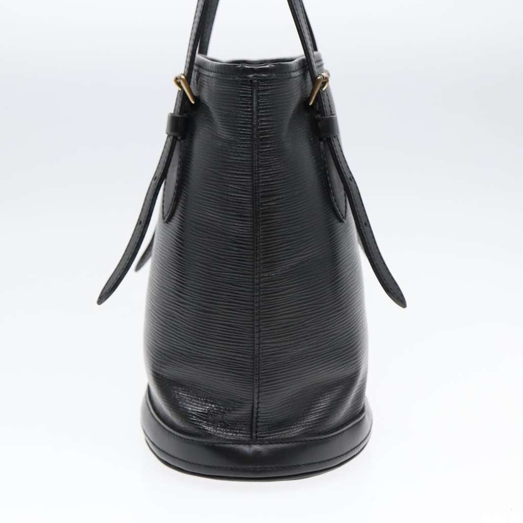 Louis Vuitton Petit Bucket Bag Black Leather Good condition - Inside View